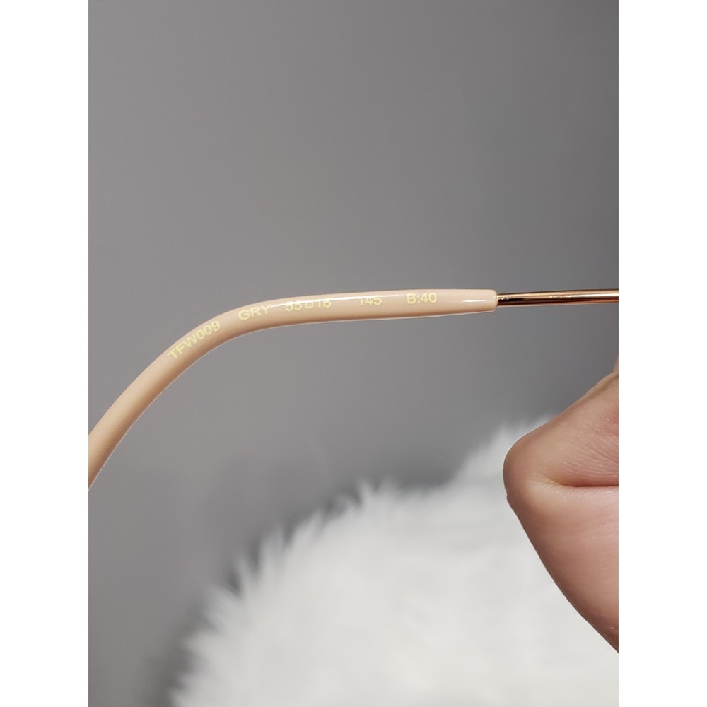 Ted Baker TFW009 Gry Gray Rose Gold Eyeglasses Frames Only Size 55-16-145 - Picture 6 of 7